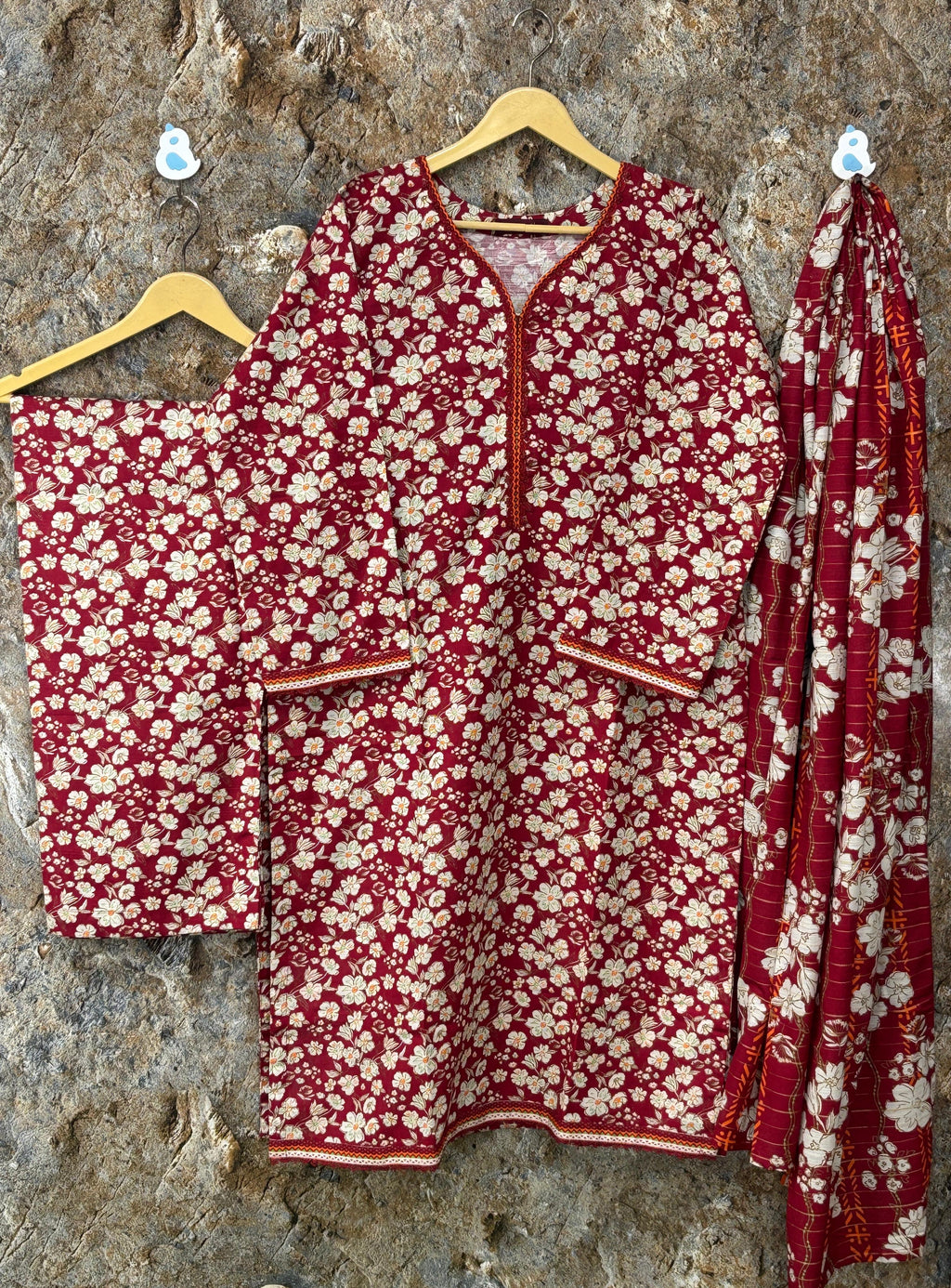 3PC Khaddar Dress